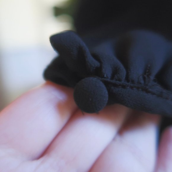 Ann Taylor Black Pleated Flare Dress - Picture 8 of 11